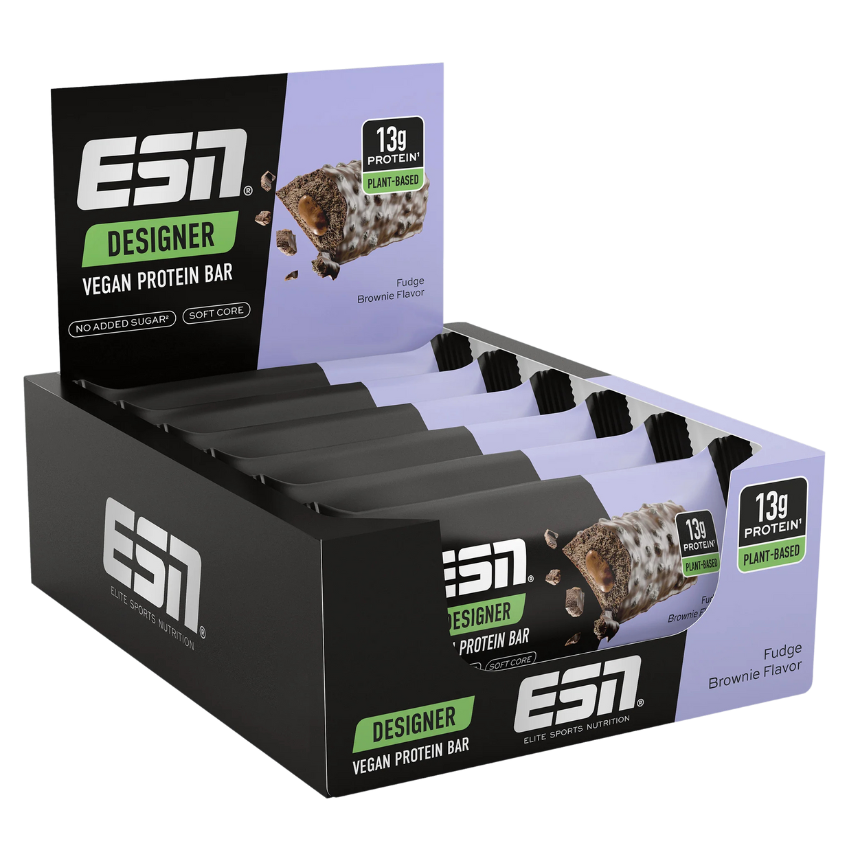 ESN Vegan Designer Bar (12x45G) Fudge Brownie