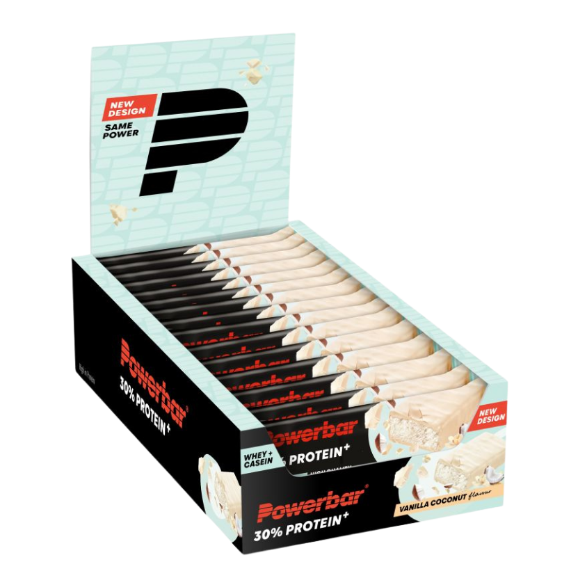 Powerbar 30% Protein Plus Bar (15 x 55g) Vanilla Coconut