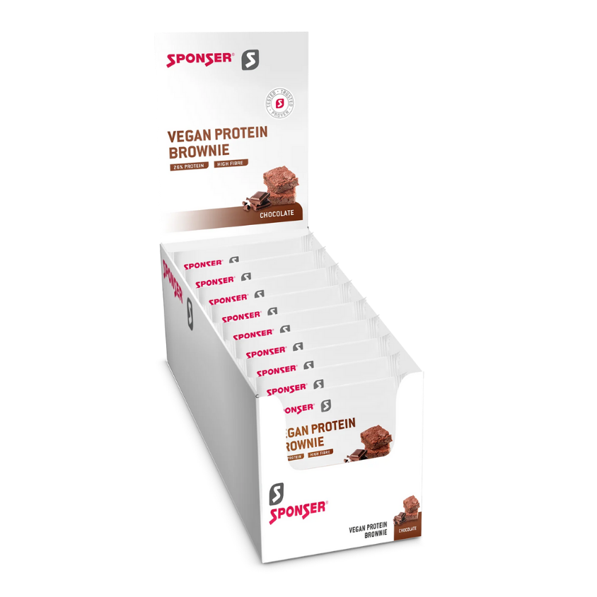 Sponser Brownie protéiné végétalien (12 x 50 g)