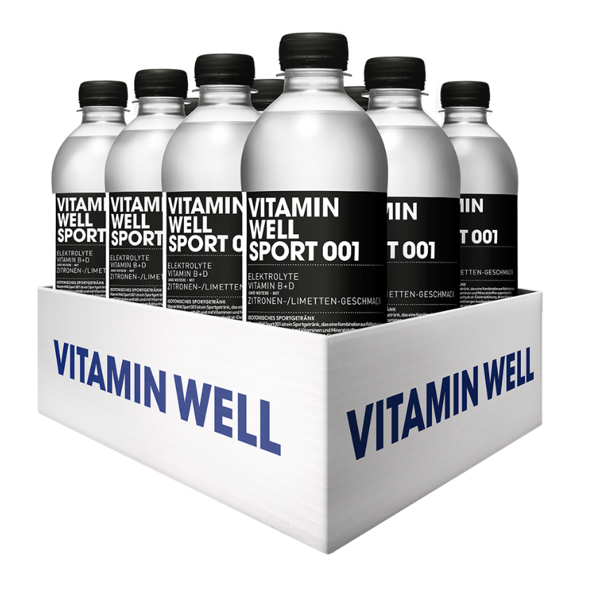 Vitamin Well Sport 001 (12x500ML) Zitronen-Limetten