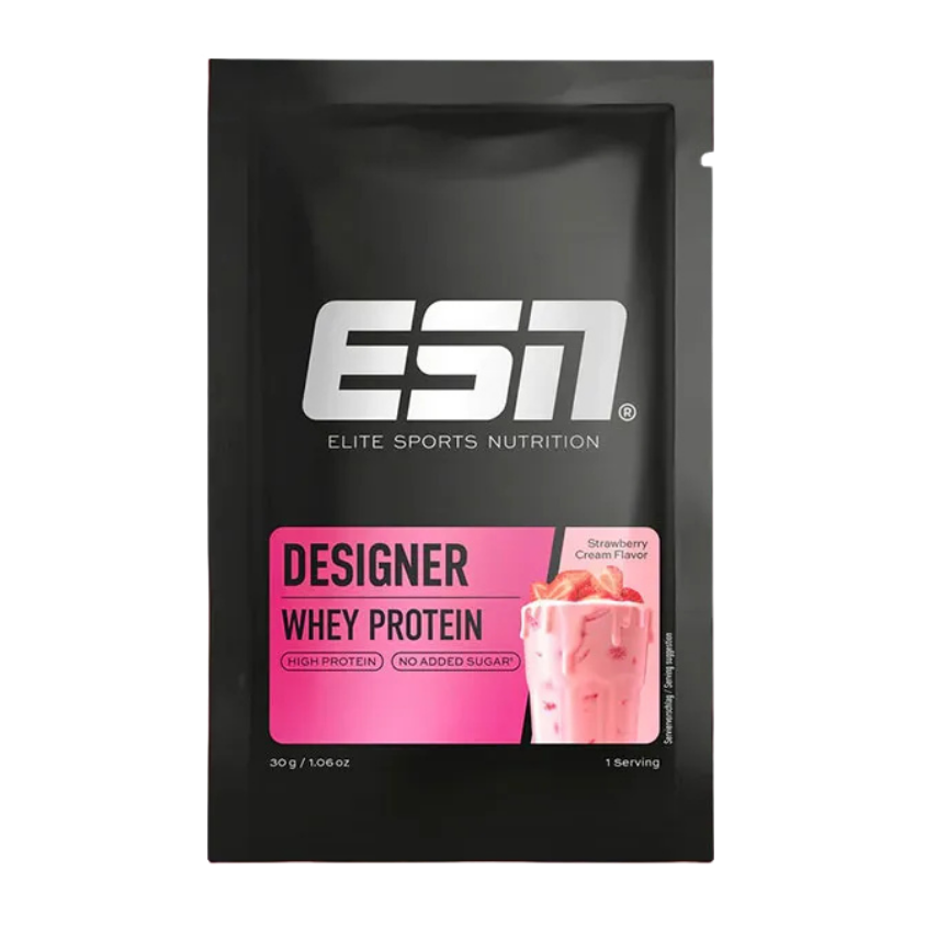 ESN Designer Whey Probierbeutel (30G) Erdbeere