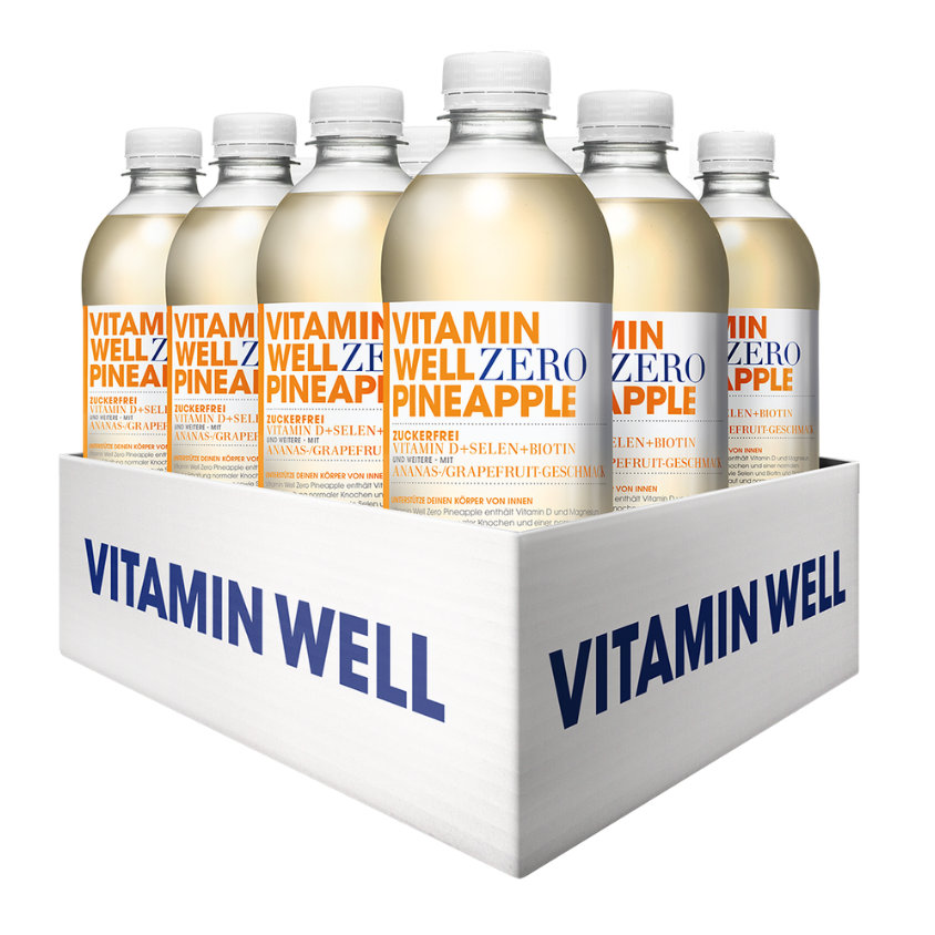 Vitamin Well Zero (12x500ML) Ananas