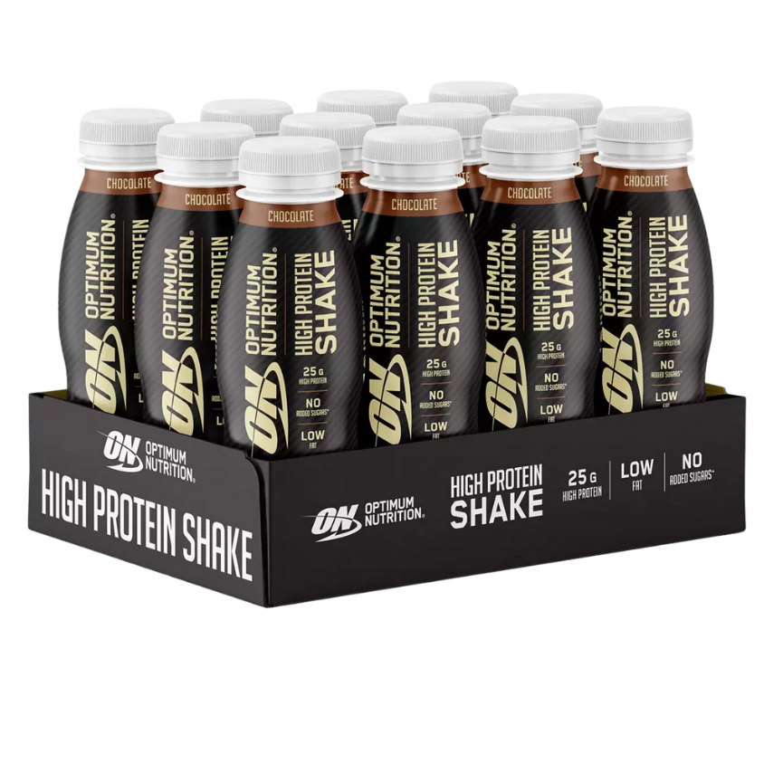 Optimum Nutrition High Protein Shake (12x330ML) Chocolate