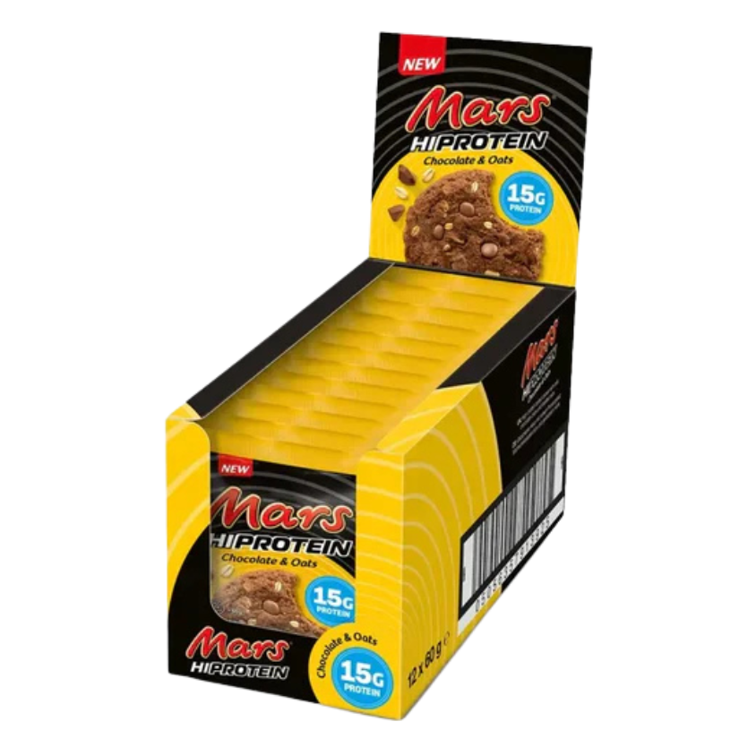 Mars HiProtein Cookie (12x60G) Chocolate & Oats (MHD:19.08.25)