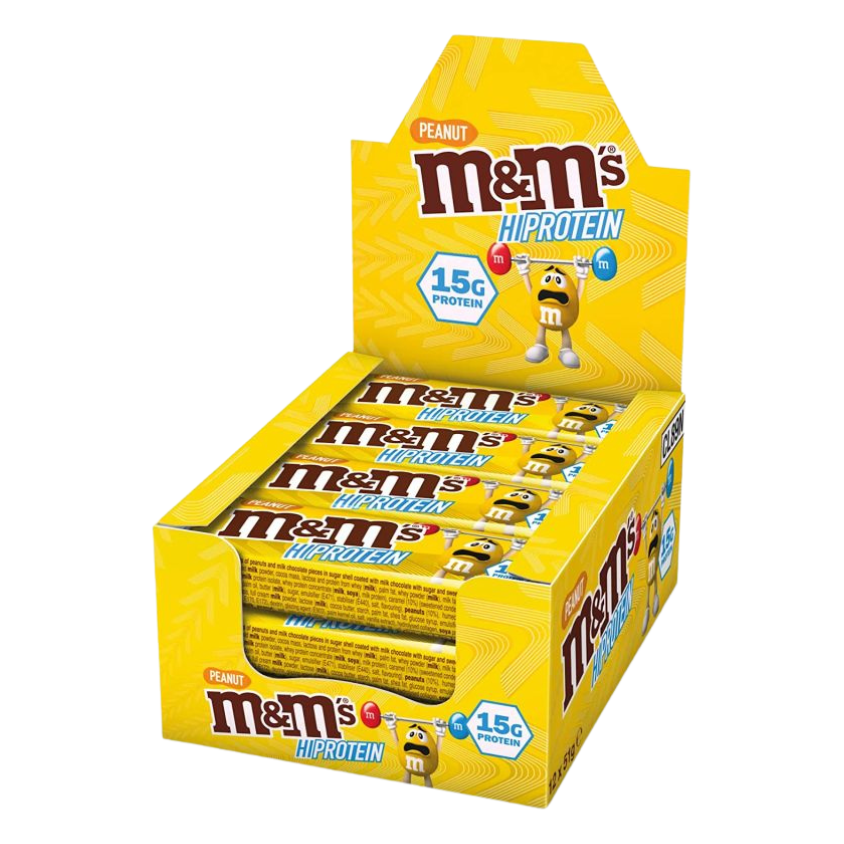 M&Ms HI-Protein Bar (12x51G) Peanut