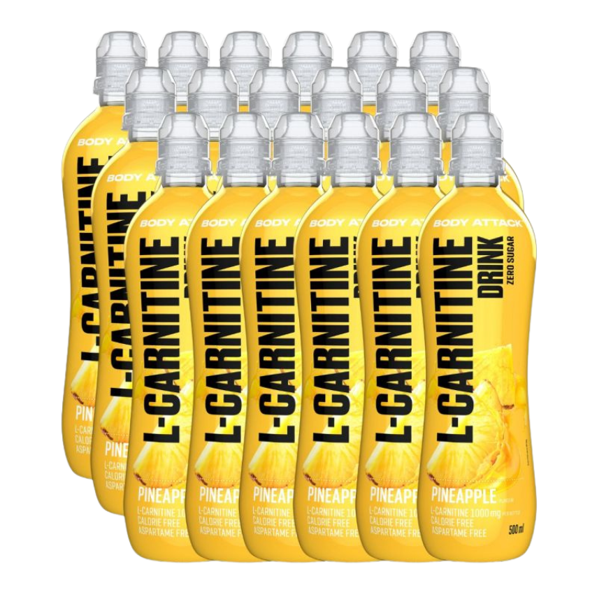 Body Attack L-Carnitine Drink (18x500ML) Ananas