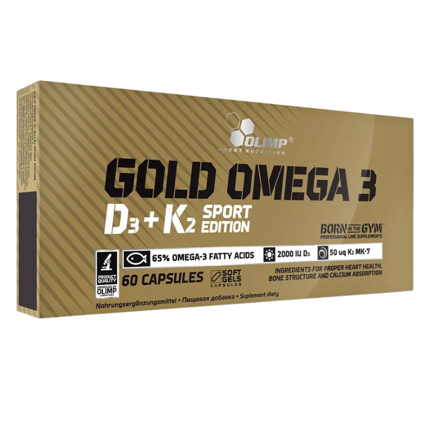 Olimp Gold Omega-3 D3+K2 Sport Edition (60 Caps)