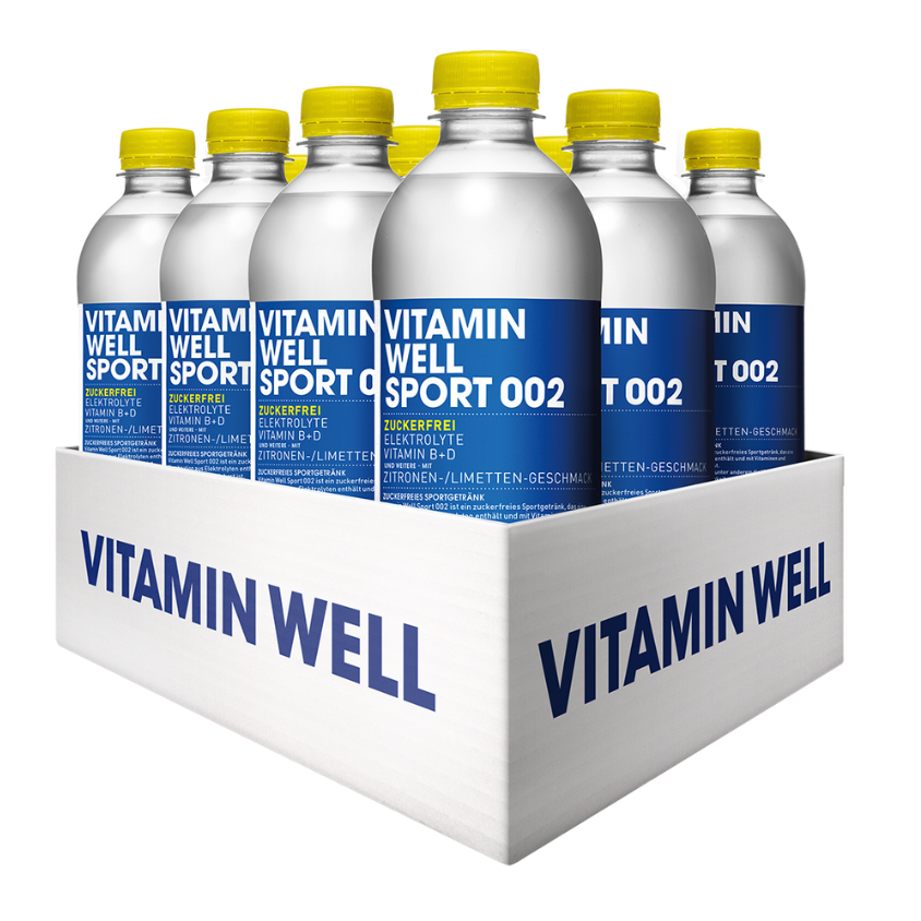 Vitamin Well 002 (12x500ML) Zitrone-Limetten