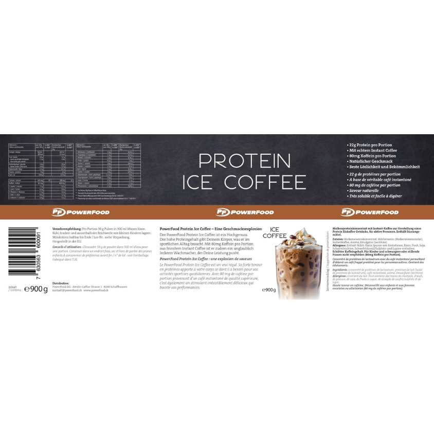 PowerFood Protein Ice Coffee (900g Dose) Ice Coffee